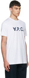 A.P.C. White Cotton T-Shirt