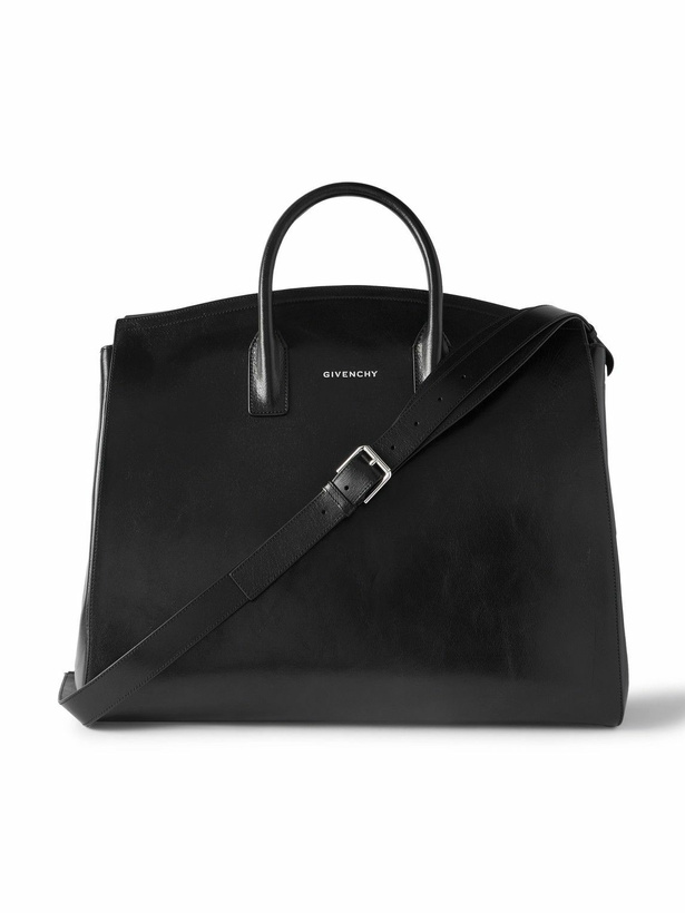Photo: Givenchy - Glossed-Leather Weekend Bag