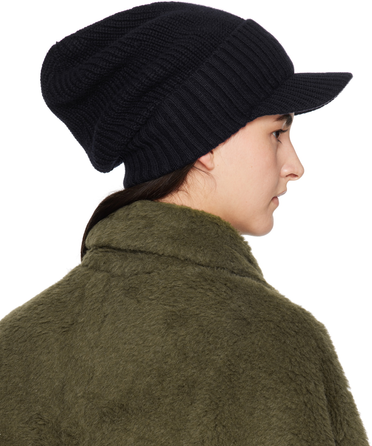 Max Mara Navy Pavidi Beanie