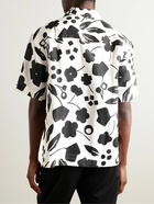 Jacquemus - Camp-Collar Floral-Print Linen Shirt - White