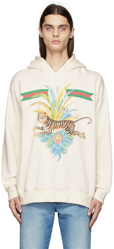 Photo: Gucci Off-White Chinese New Year Heavy Felted Cotton Hoodie