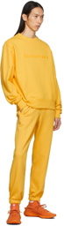 adidas x Humanrace by Pharrell Williams SSENSE Exclusive Yellow Humanrace Basics Lounge Pants