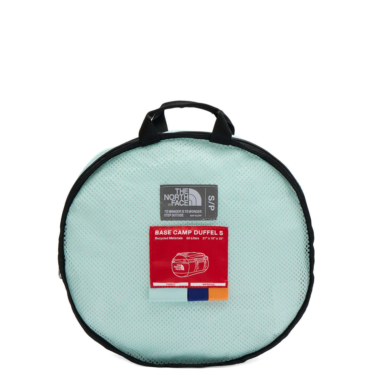 The North Face Men's Base Camp Duffel Expedition - S in Canal Blue/Bold Blue/Papaya 