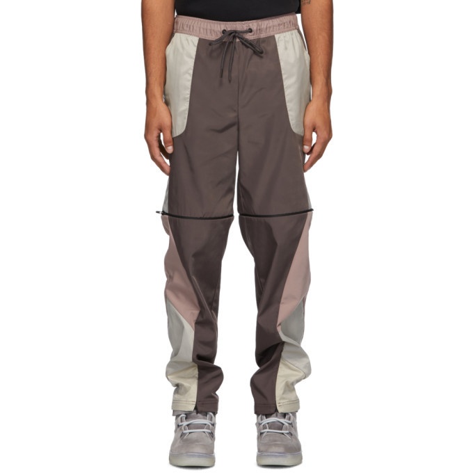 Photo: A-COLD-WALL* Purple and Beige Converse Edition Panelled Track Pants
