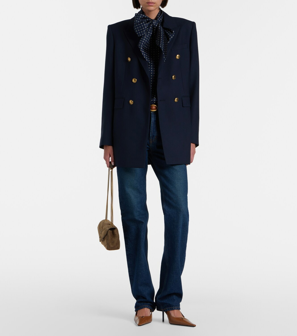Saint Laurent Loulou Mini suede shoulder bag