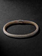 John Hardy - Icon Reversible 14-Karat Gold and Sterling Silver Bracelet - Silver