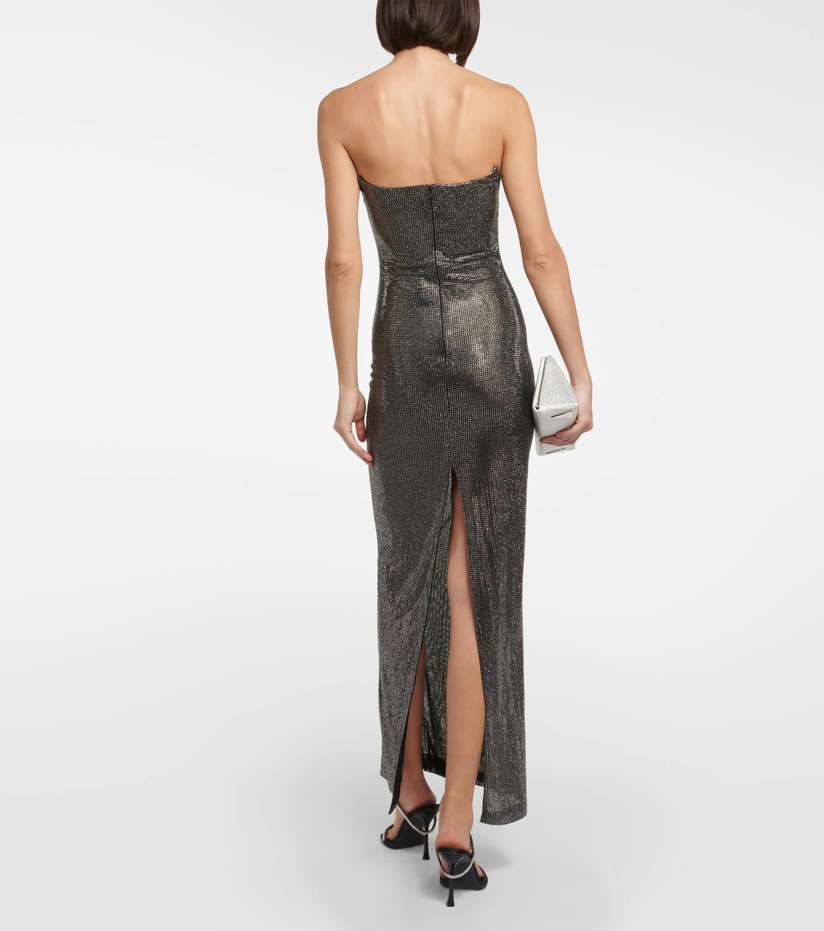 Giuseppe di Morabito Embellished bustier mesh gown
