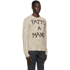 Dolce and Gabbana Brown Fatto A Mano Sweater