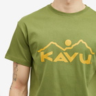 KAVU Men's Vintage Logo T-Shirt in Green Moss