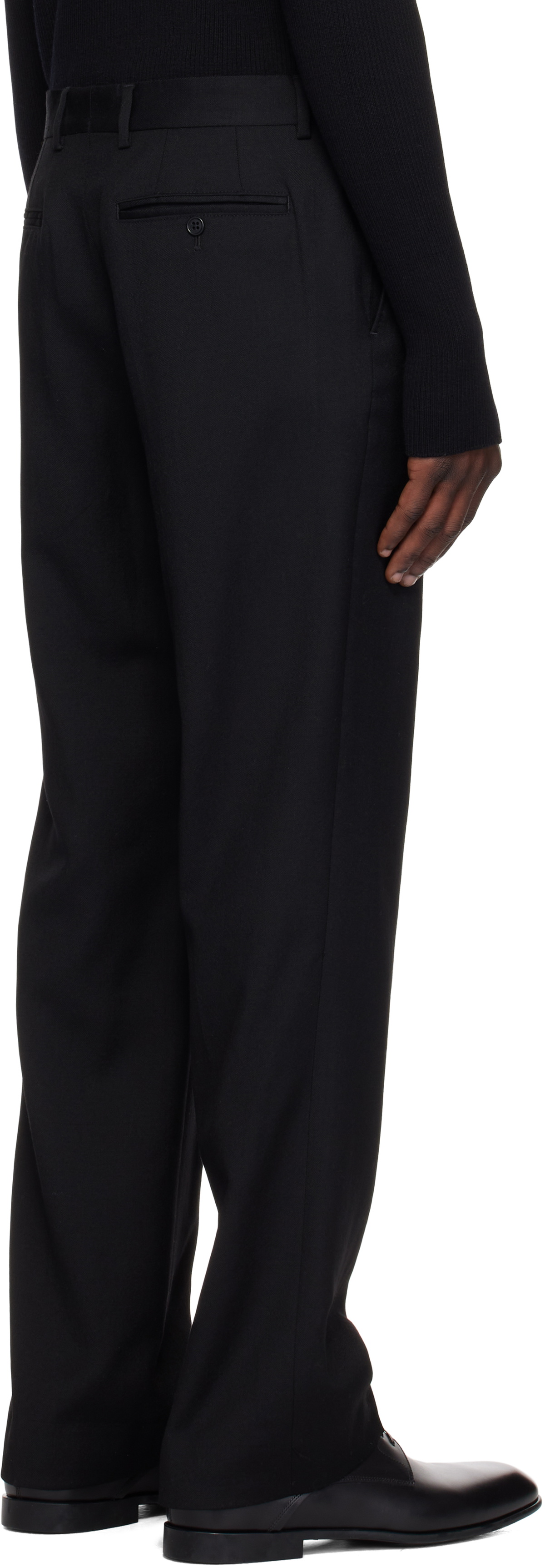 Sunflower Black Straight Trousers