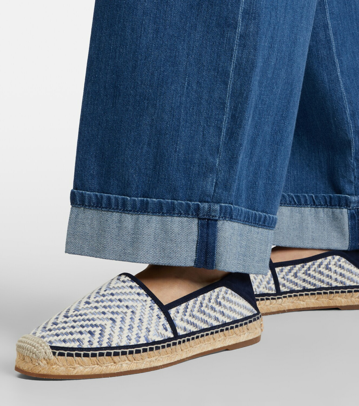 Manolo Blahnik Espadra raffia-effect espadrilles