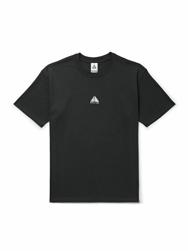 Photo: Nike - ACG Logo-Embroidered Dri-FIT T-Shirt - Black