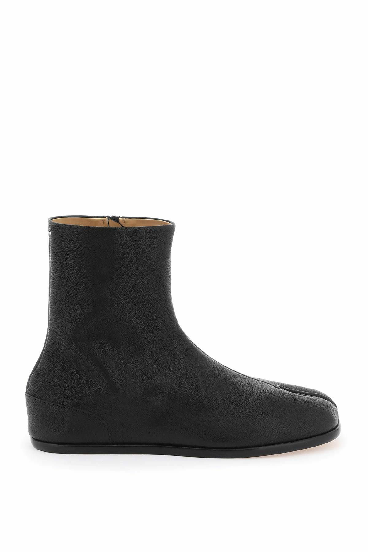 [MaisonMargiela] Tabi タビブーツ Ankle Boot Black Tabi leather ankle boots in black - Maison Margiela | Mytheresa