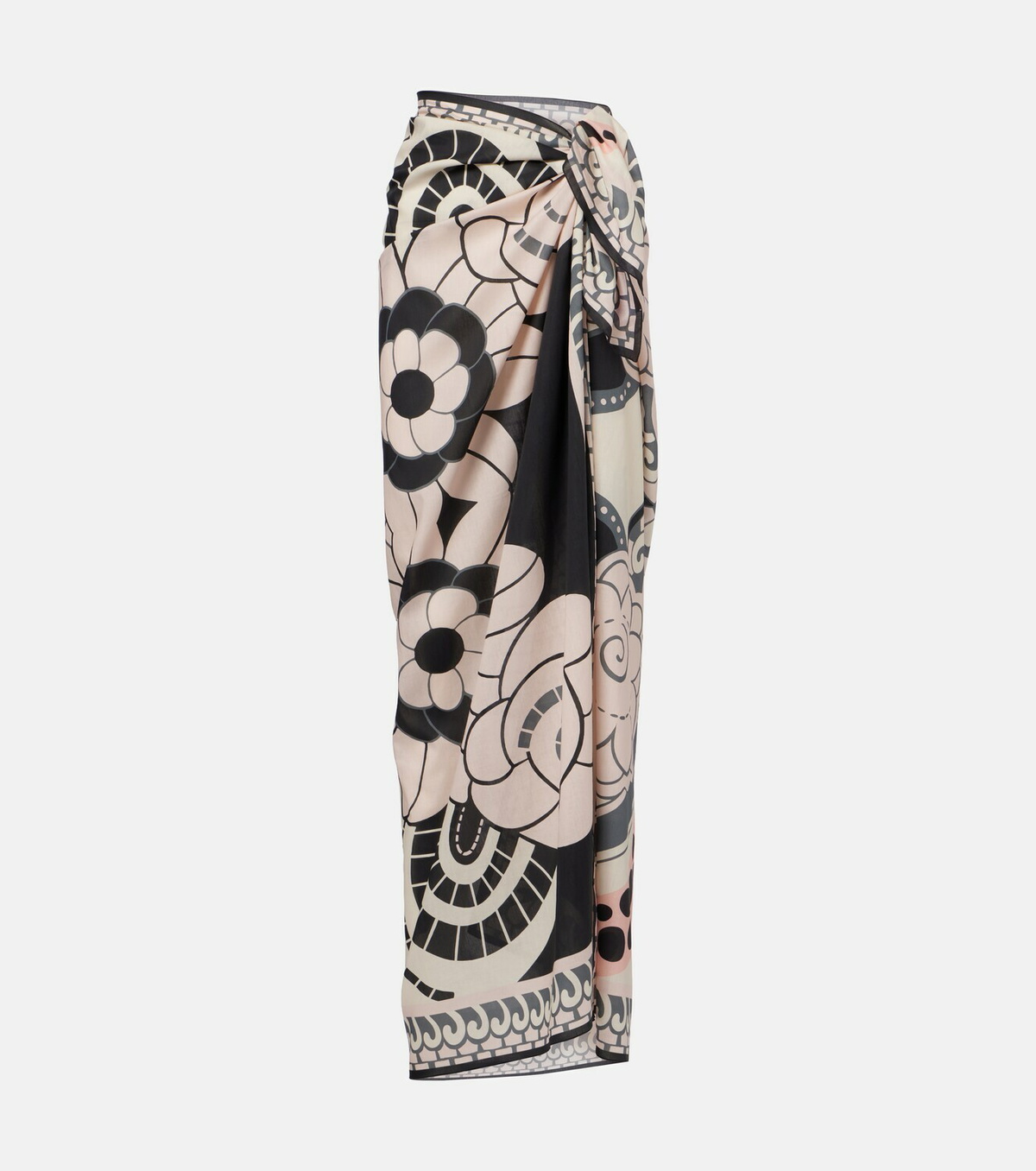 La DoubleJ Printed cotton beach cover-up