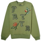 Patta Men's Flowers Sweatshirt in Loden Green