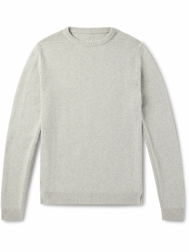 Photo: Rick Owens - Recycled-Cashmere and Wool-Blend Sweater - Gray