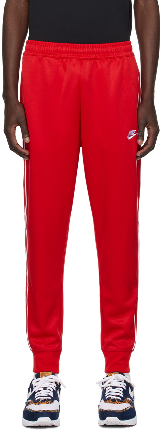 Nike Red Embroidered Sweatpants Nike