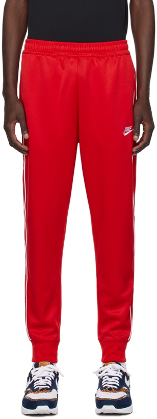 Photo: Nike Red Embroidered Sweatpants