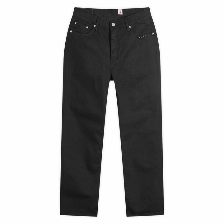 Photo: Edwin Men's Regular Tapered Jeans in Black Rinsed