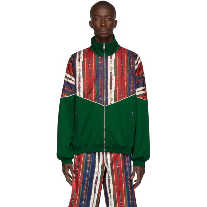 Photo: Gucci Green Bi-Material Jacket