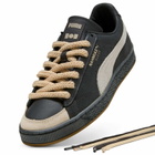 Puma Men's x Nahmias Suede 'Vintage Black' Sneaker in Flat Dark Gray/Vapor Gray/Honey Butter