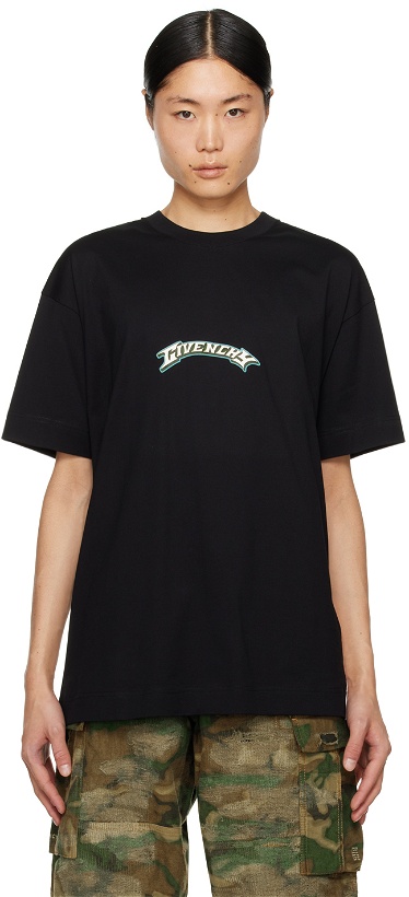 Photo: Givenchy Black Bonded T-Shirt
