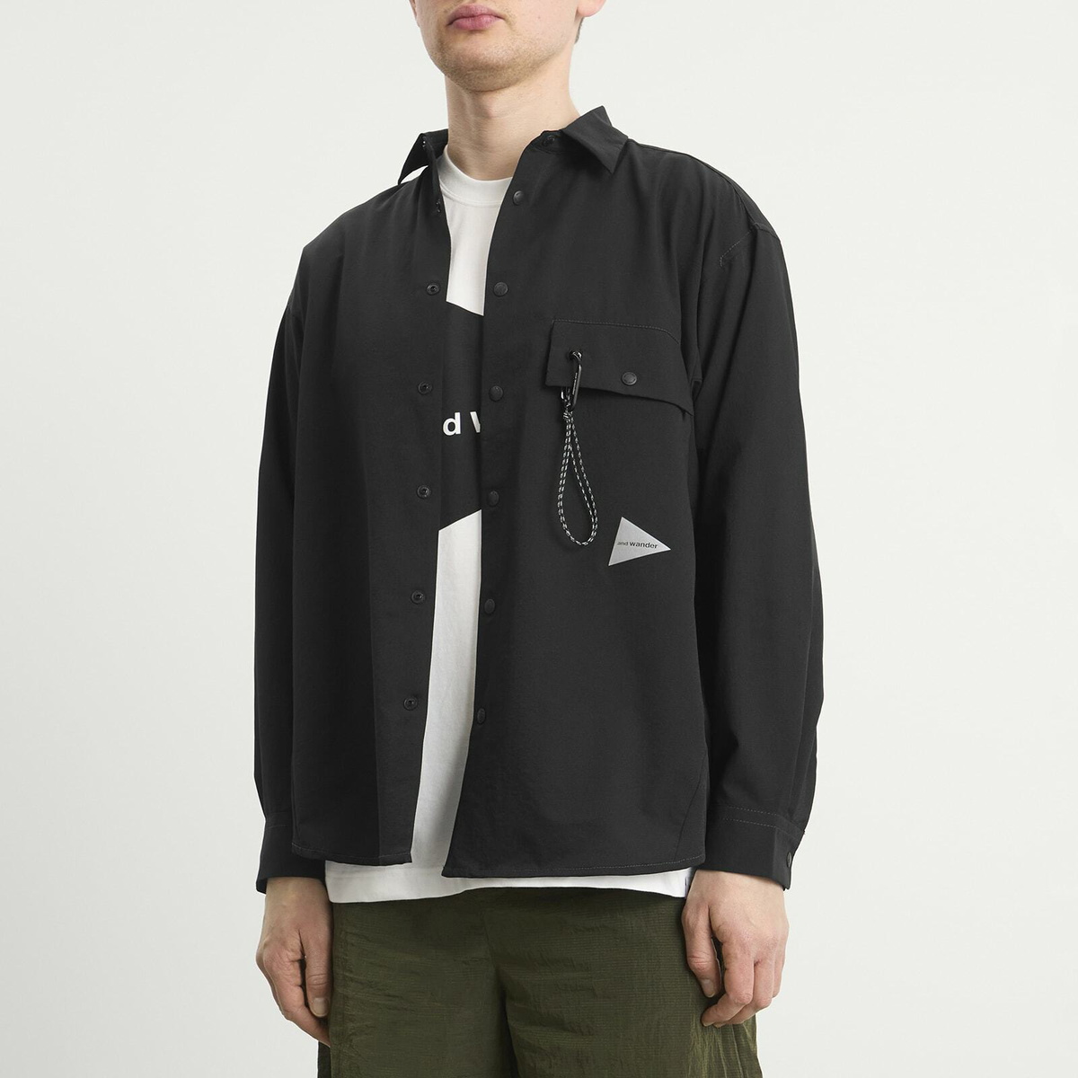 and wander Men's Dry Breathable Shirt in Black