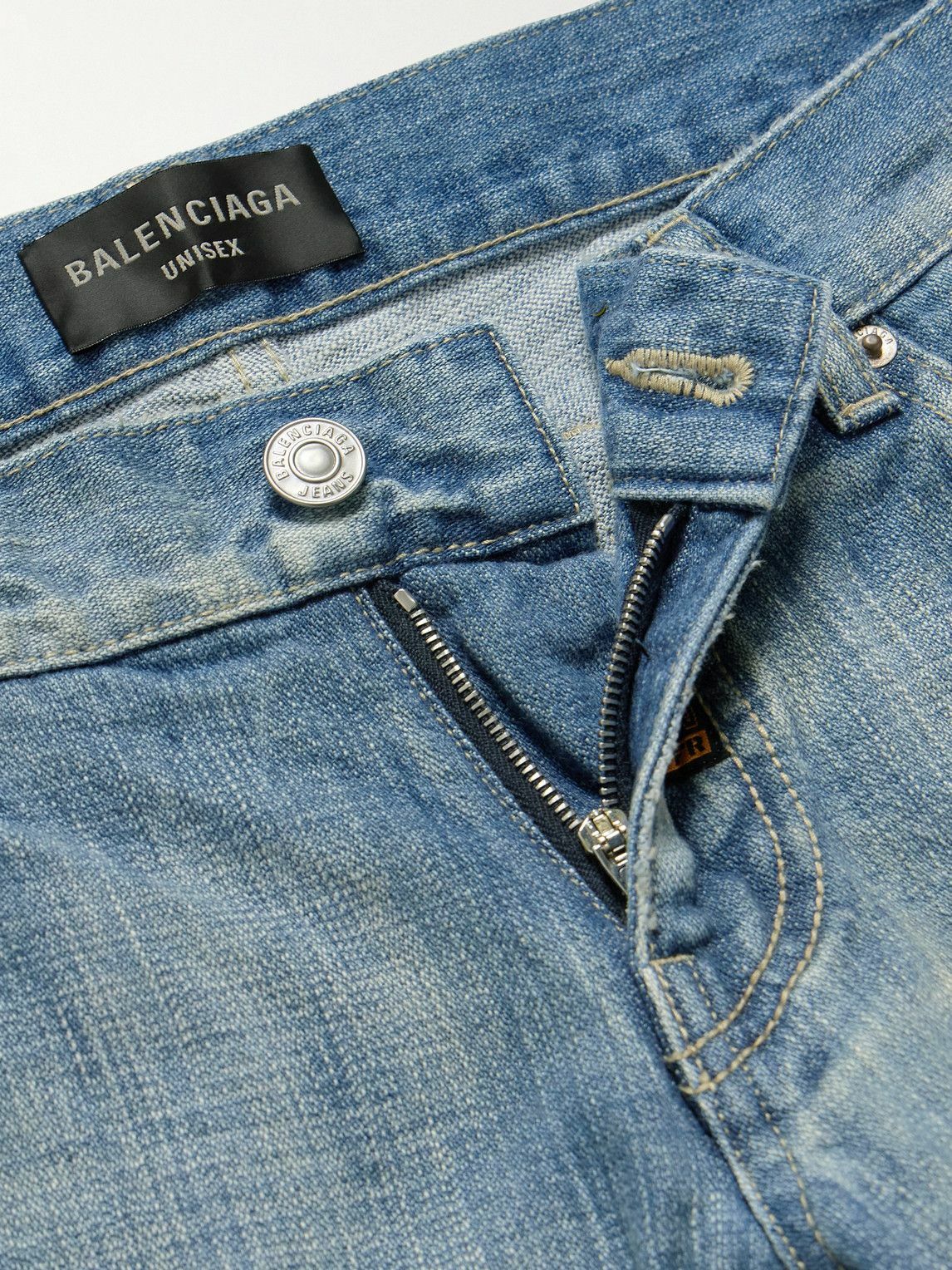 【バレンシアガ】 Denim - Straight-Leg Jeans デニム・ジーパン BALENCIAGA | Low Rise Straight Leg Paneled Denim Jeans | Men