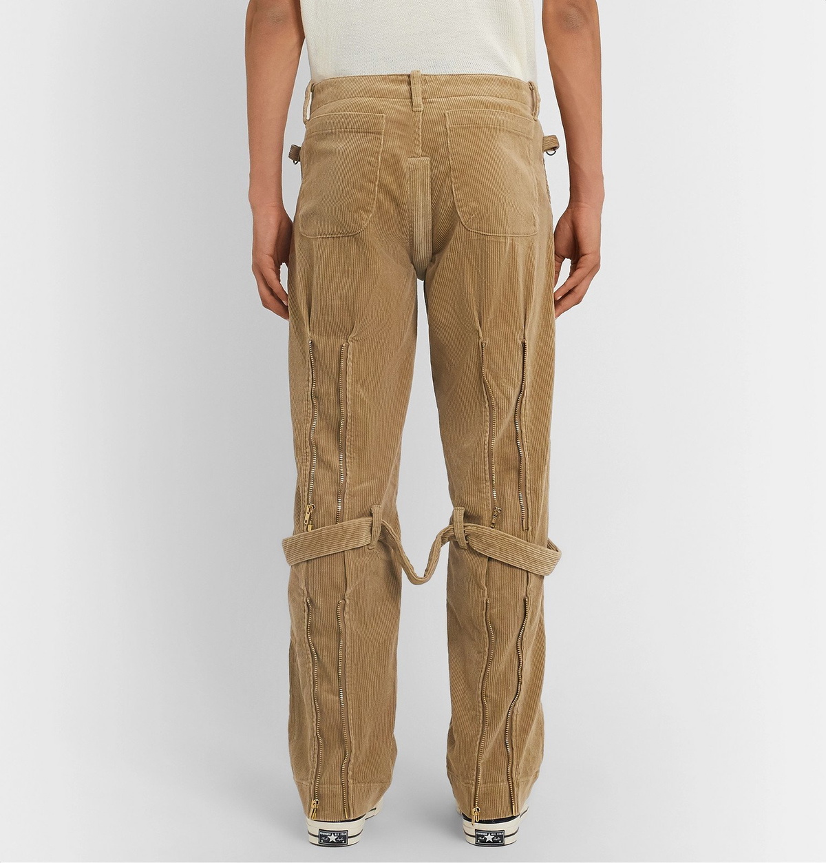 Human Made - Buckle and Zip-Detailed Cotton-Corduroy Trousers