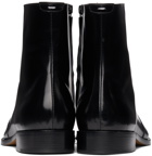 Maison Margiela Black Polished Zip Boots