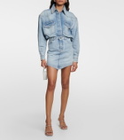 Alexandre Vauthier Embellished denim shirt