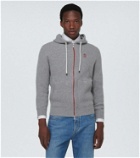 Brunello Cucinelli Ribbed-knit cashmere hooded jacket
