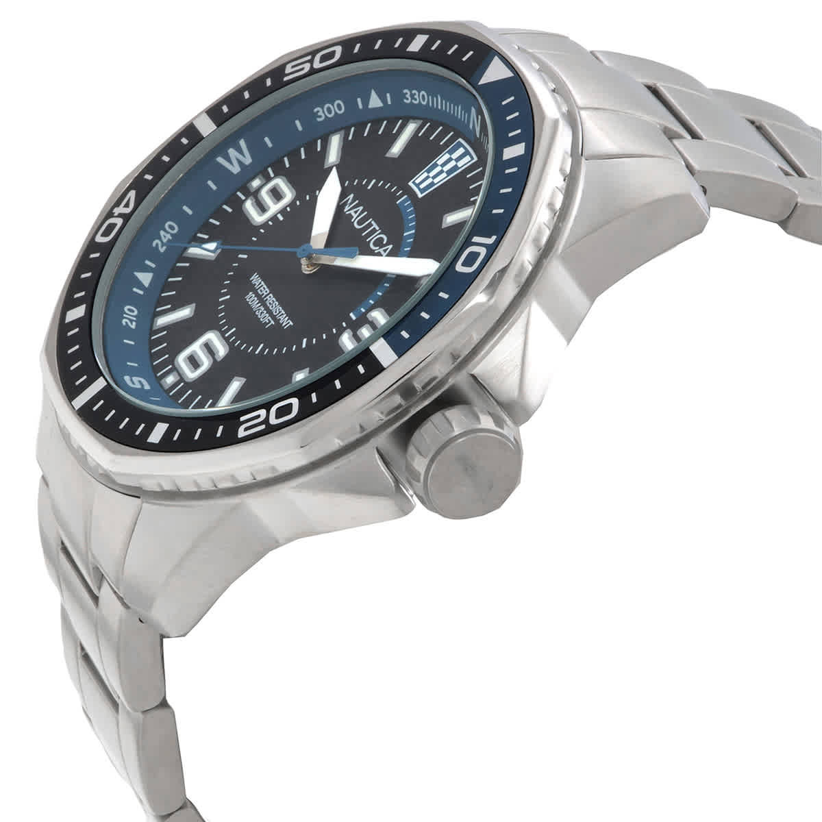 Nautica Koh May Bay Quartz Black Dial Mens Watch Box Set NAPKMF307