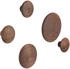 Muuto Brown Walnut Dots Coat Hook Set
