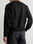 KENZO - Logo-Embroidered Cotton-Jersey Sweatshirt - Black