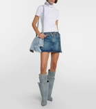 Y/Project Y Belt denim miniskirt