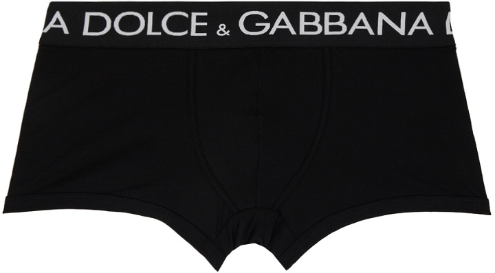 Photo: Dolce & Gabbana Black Two-Way Stretch Boxers