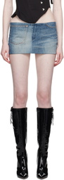 Fancì Club Blue Superb Denim Miniskirt