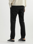 Paul Smith - Straight-Leg Cotton-Blend Twill Drawstring Trousers - Black