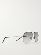 SAINT LAURENT - Rimless Aviator-Style Silver-Tone Sunglasses - Silver