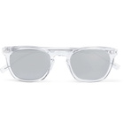 Saint Laurent - Square-Frame Acetate Mirrored Sunglasses - Men - Clear