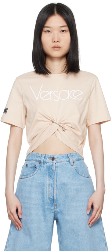Photo: Versace Beige 1978 Re-Edition T-Shirt