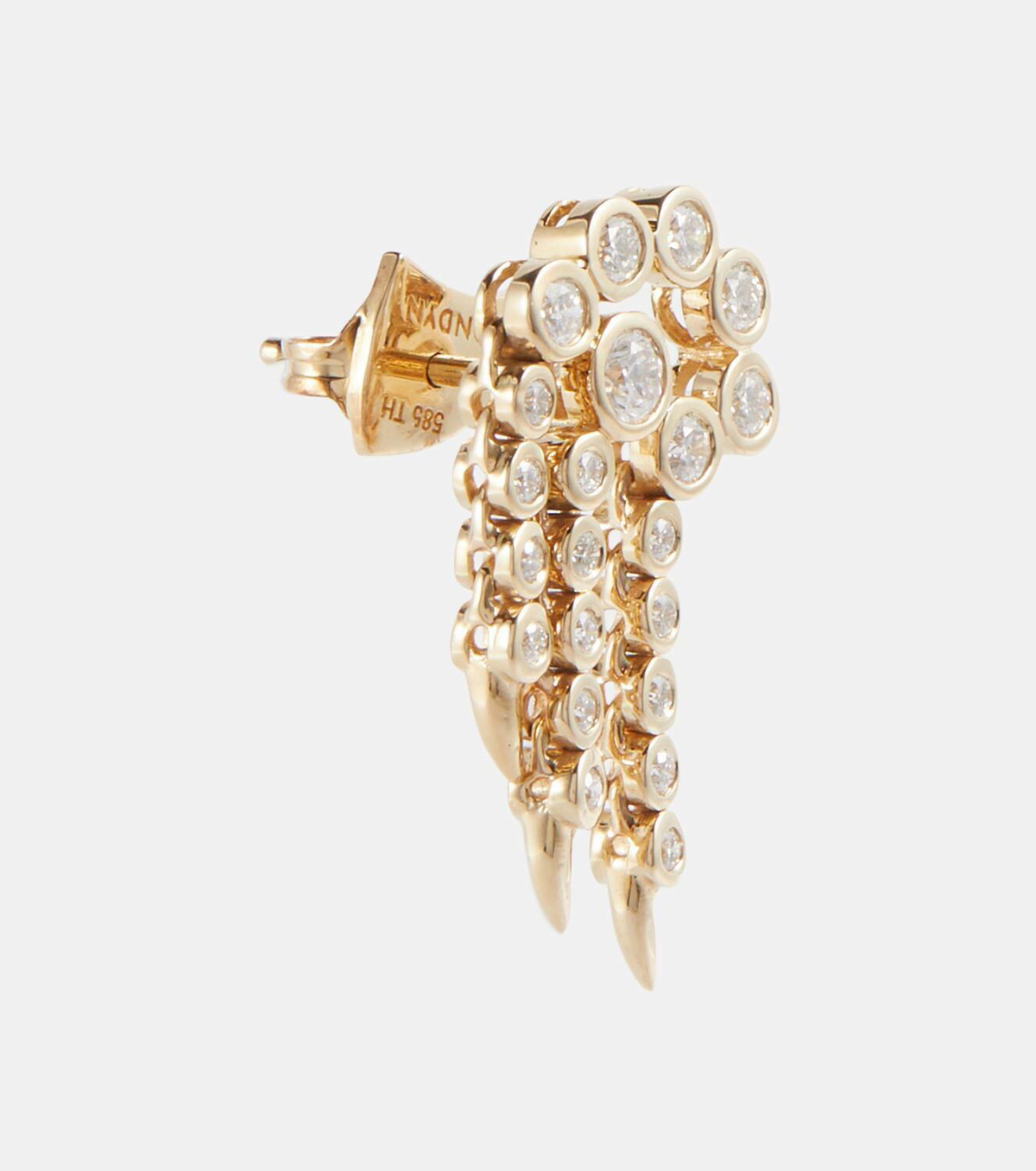 Ondyn Sparkler Small 14kt gold earrings with diamonds