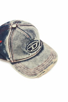 Diesel Baseball cap in treated denim - Caps - Unisex - Multicolor