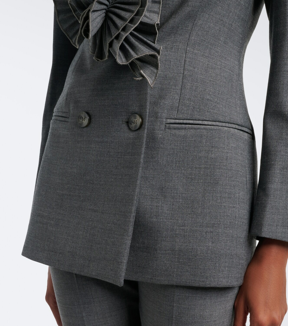 Blumarine Floral-appliqué blazer