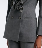 Blumarine Floral-appliqué blazer