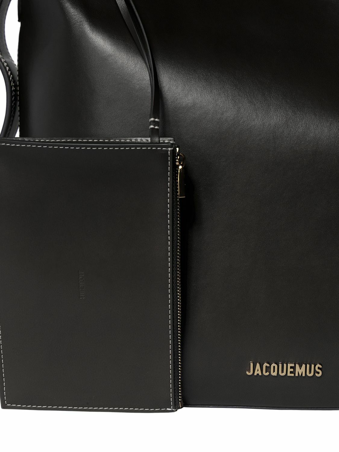 JACQUEMUS ブラックレザーケース（未使用） Leather bag Jacquemus Black in Leather - 43469484