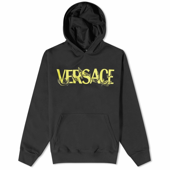 Photo: Versace Men's Logo Popover Hoody in Black