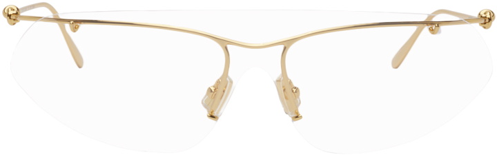 Photo: Bottega Veneta Gold Knot Sunglasses