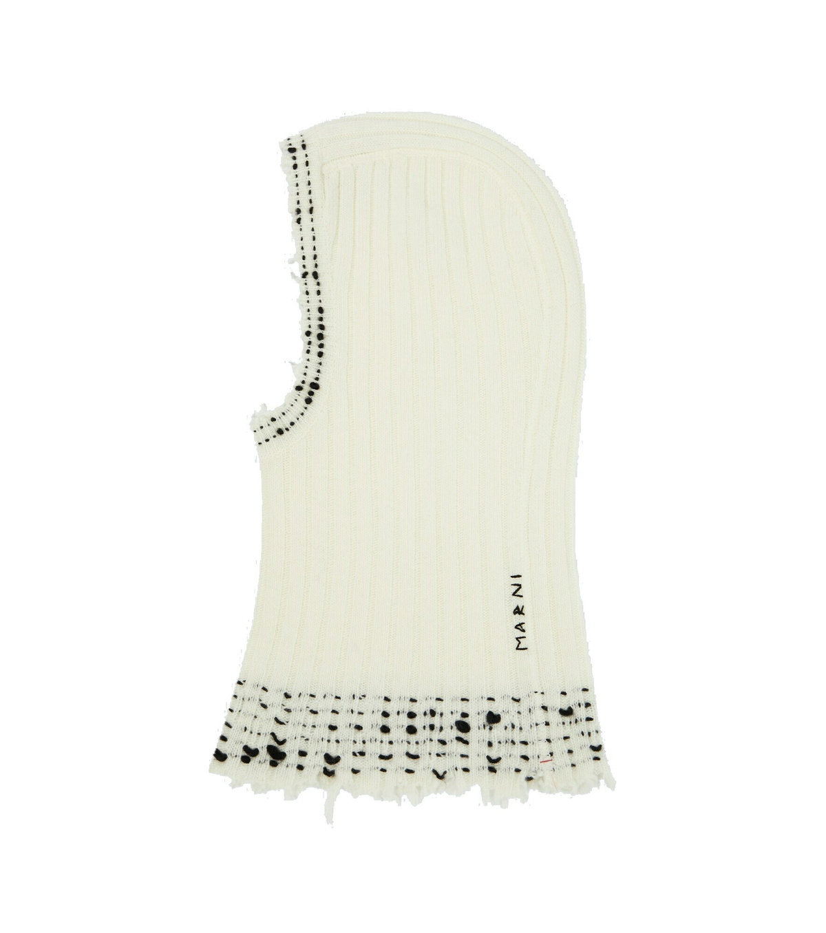 Marni - Ribbed knit wool ski mask Marni